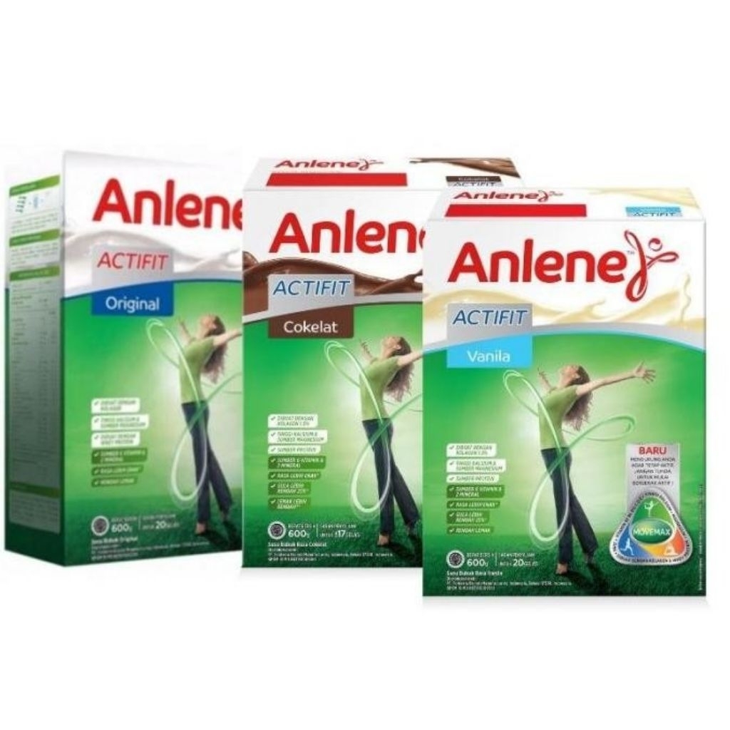 Susu Anlene Actifit 240gr - Kalsium Tinggi untuk Tulang Kuat, Kolagen untuk Sendi Fleksibel, Protein
