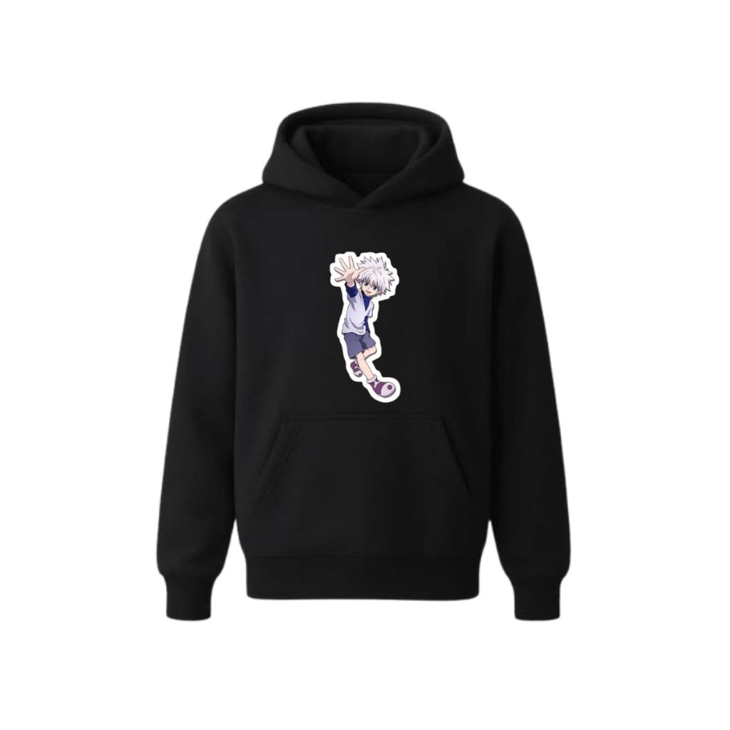 Jaket Hoodie Anak Anime Killua Umur 2-12 Tahun