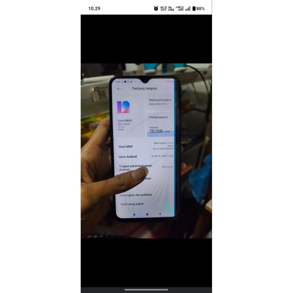 redmi note 8 pro 6 128 minus lcd