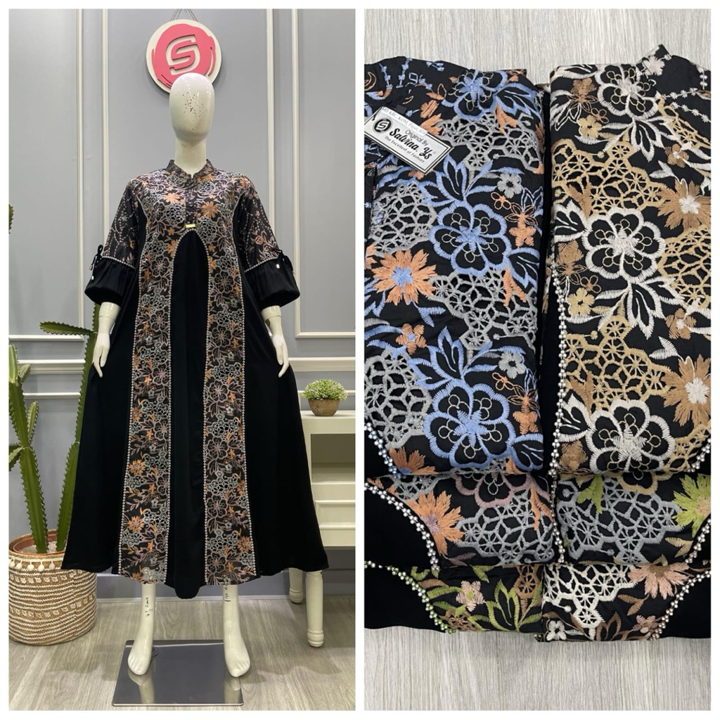 Gamis salvina terbaru viral  wanita dewasa