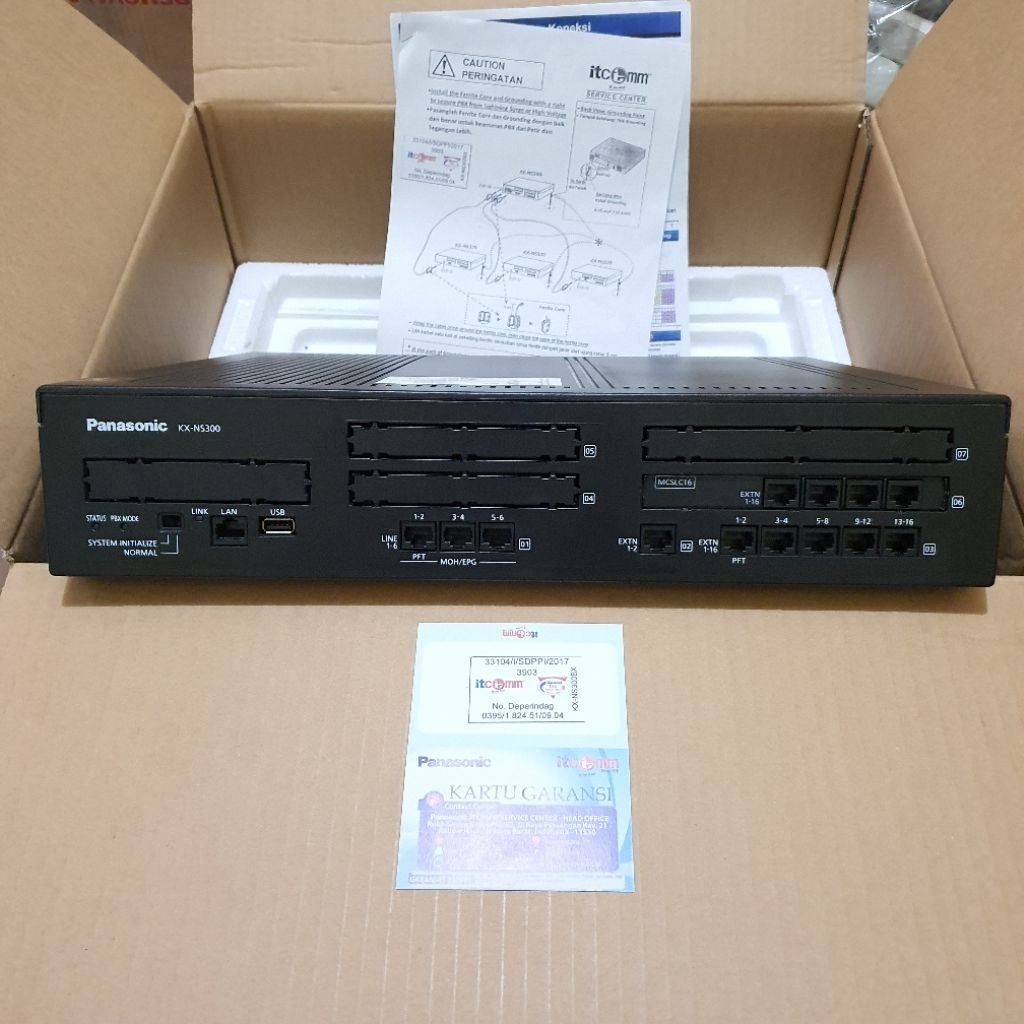 Pabx Panasonic KX-NS300 Kap. 6 Line 32 Extension Garansi Resmi IT-Comm