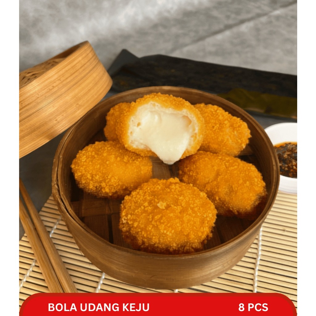 PREMIUM BOLA UDANG KEJU LUMER 8 PCS HALAL