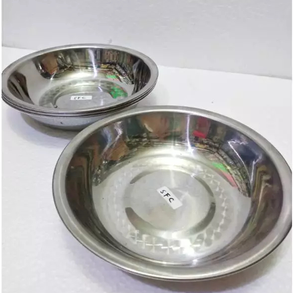 Baskom Stainless Steel Tahan Karat & Mudah Dibersihkan / Piring Stainless 14cm Horse / Piring Sambal