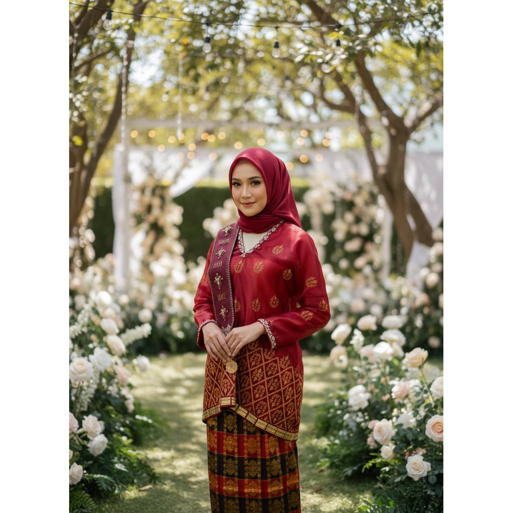 Atasan Tsamara Series Maroon