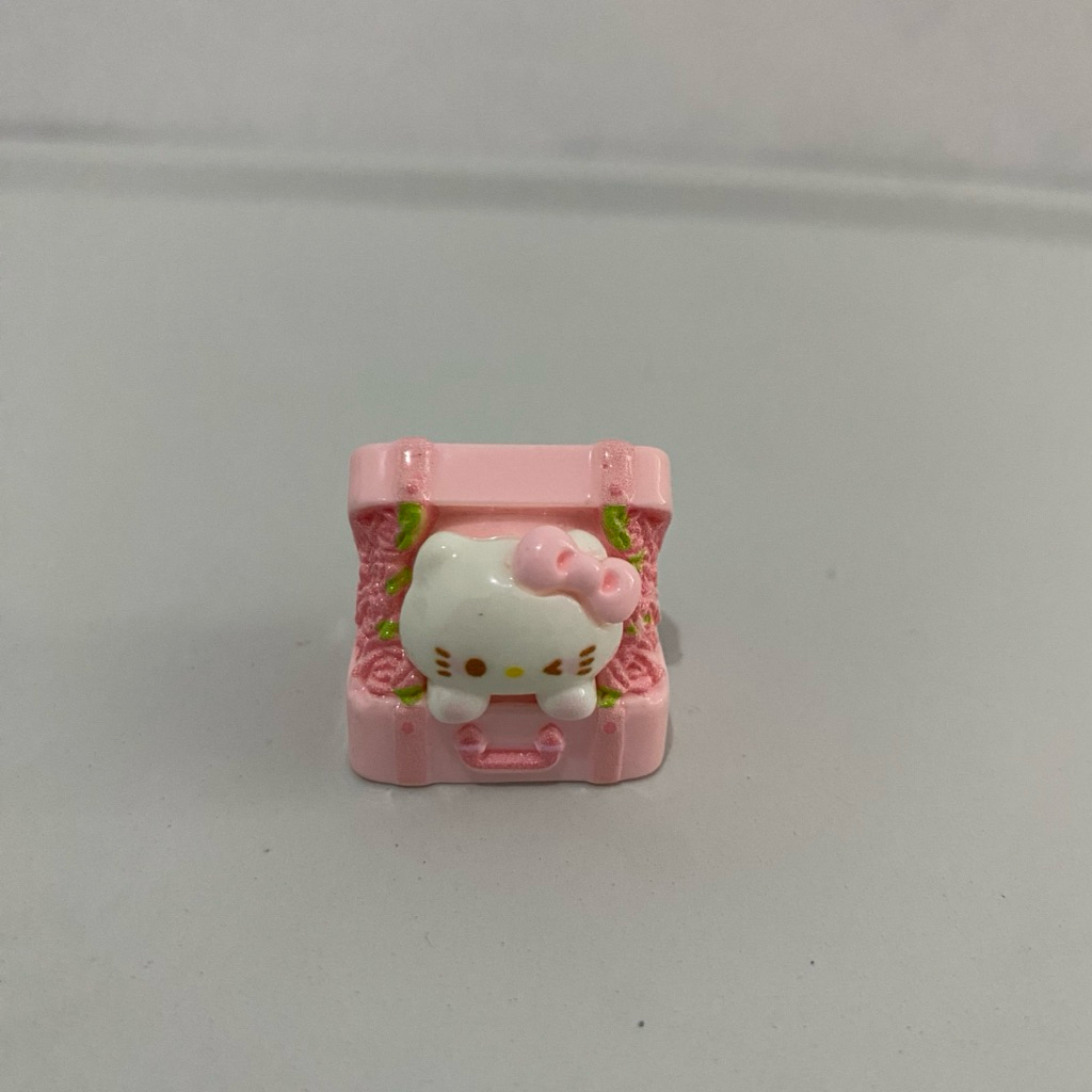 MAINAN ANAK MINIATUR BOX BUNGA MAWAR PINK HK HELLO KITTU CLAY CUSTOM