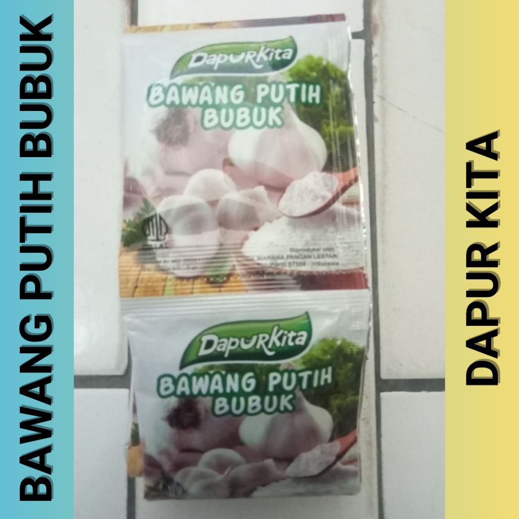 (12 Sachet) DapurKita Bawang Putih/Ketumbar/Cabe/Kunyit/Lada/Kemiri Bubuk Dapur Kita