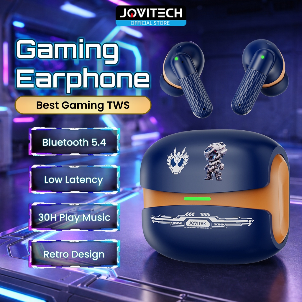 Jovitech Headset Bluetooth Gaming TWS X15 Bluetooth V5.2 LED Smart Display Headset Nirkabel - T23