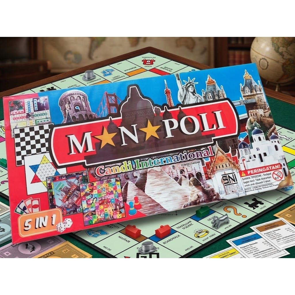 Mainan Monopoli Candi Internasional 5in1
