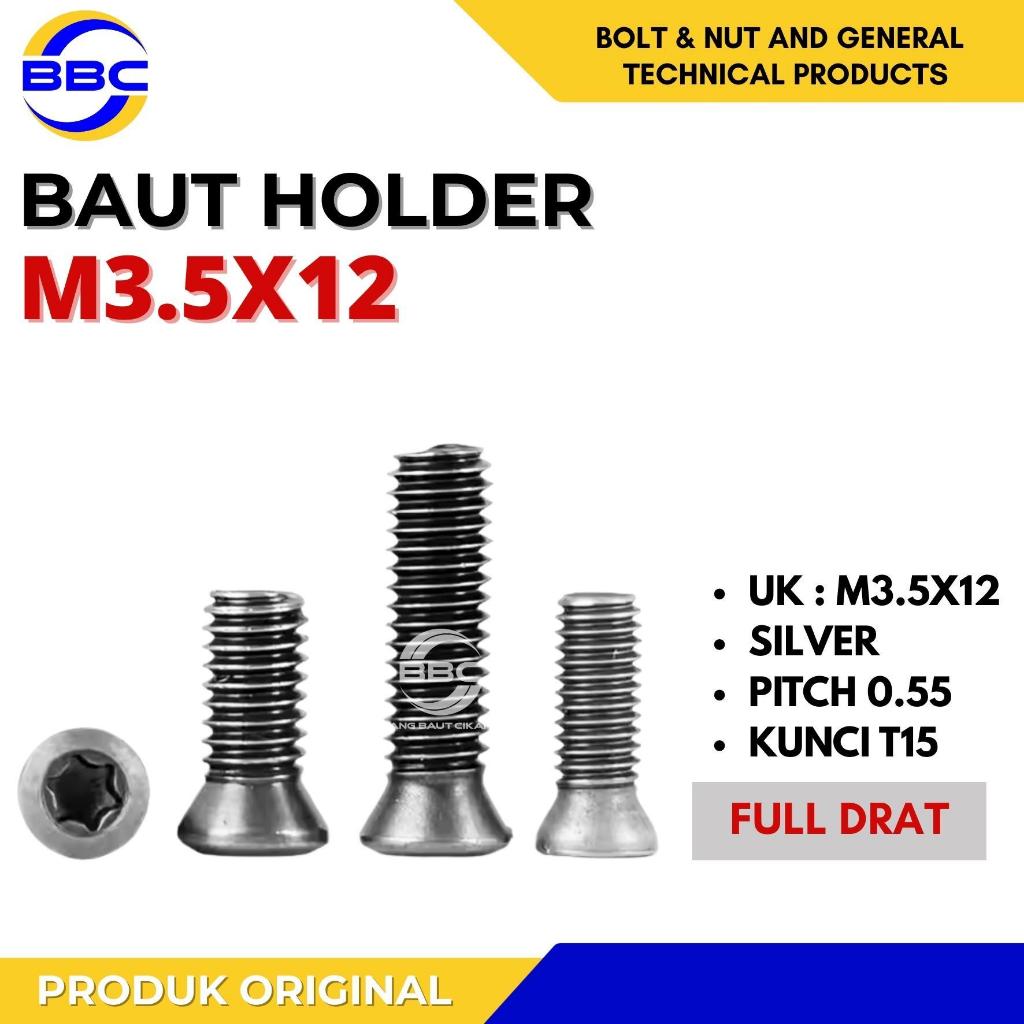Baut Holder M3.5X12 Screw Bintang M3.5 X 12 Insert Holder Bubut Milling