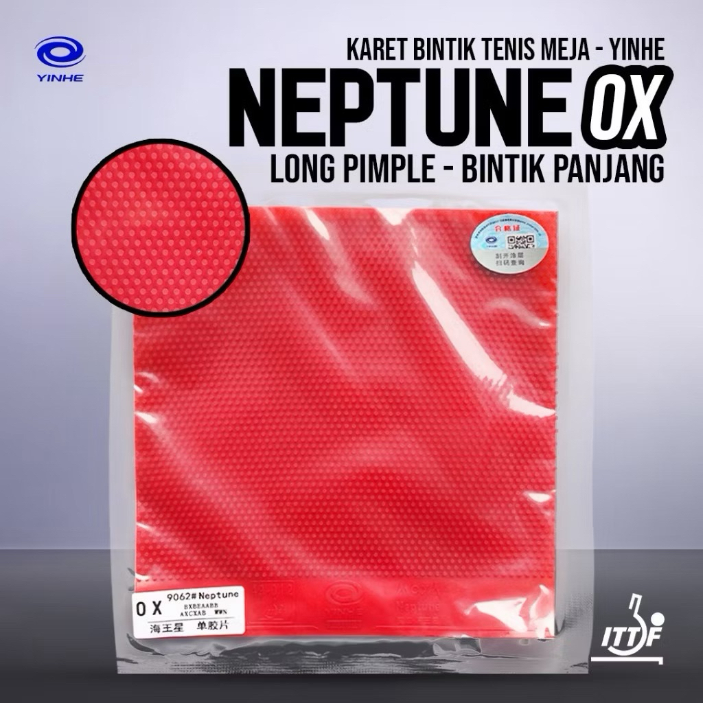Karet Bet Pingpong Tenis Meja YINHE NEPTUNE BINTIK OX Original