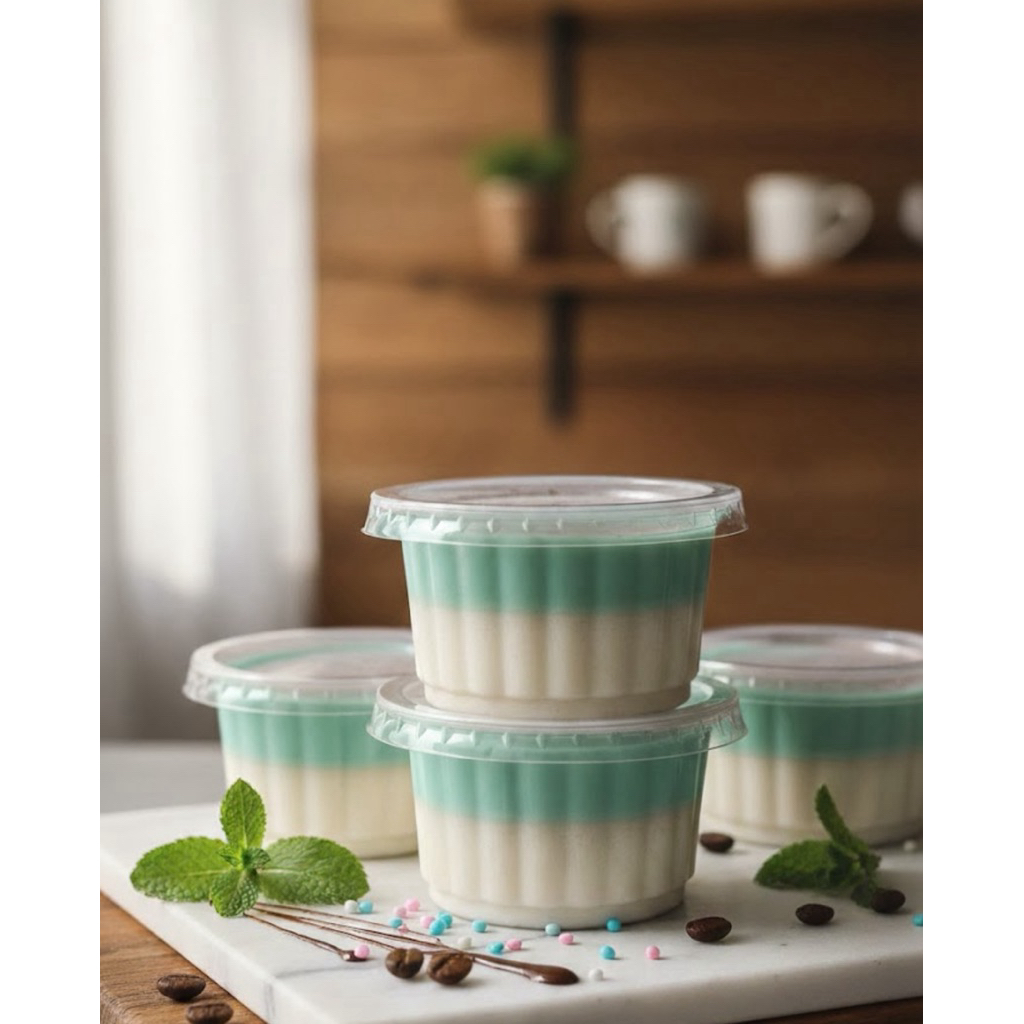 Yong Puding Homemade Puding Susu Lembut Tanpa Pengawet Dessert Cup Fresh