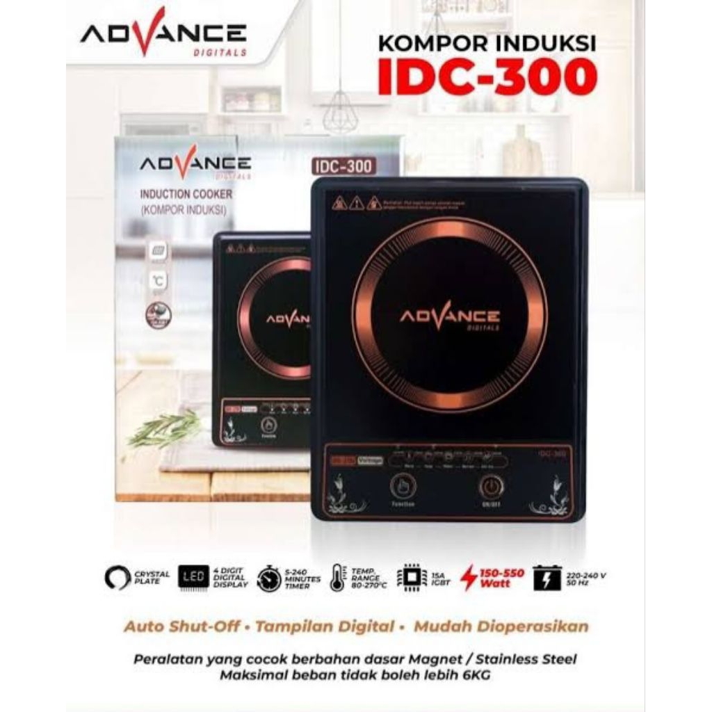 Kompor induksi/kompor listrik ADVANCE IDC-300