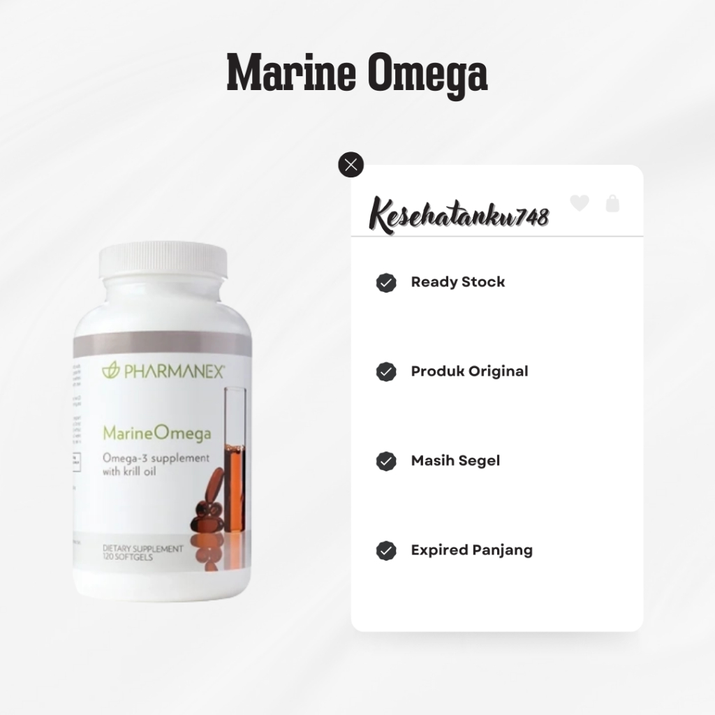 Suplemen Marine Omega Minyak Ikan Plus Krill Oil