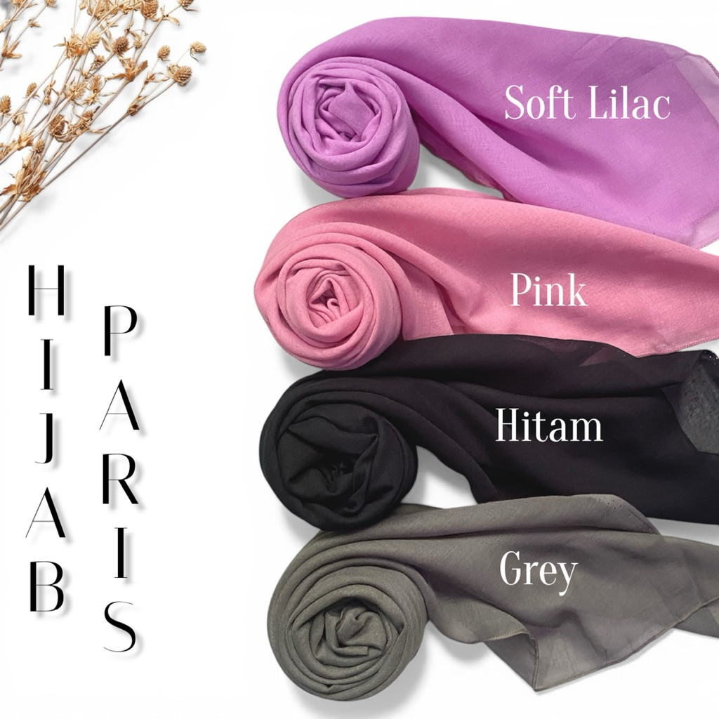 Hijab Paris Premium Jadul/Jilbab Paris Premium /Kerudung Paris Jadul Premium/Jilbab Paris No Label