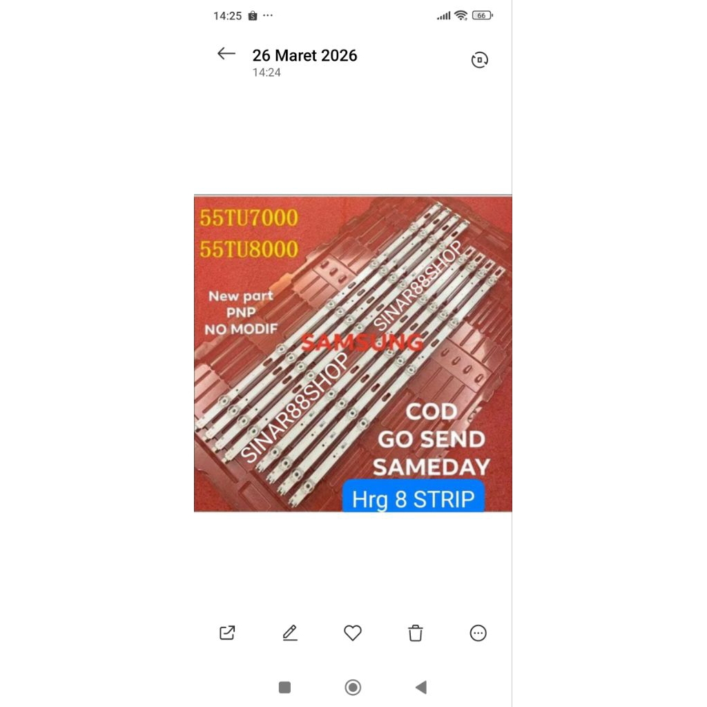 BACKLIGHT TV SAMSUNG UA55TU7000 UA55TU8000 BL UA 55TU7000 55TU800 LAMPU LED UA55TU7000K UA55TU8000K 