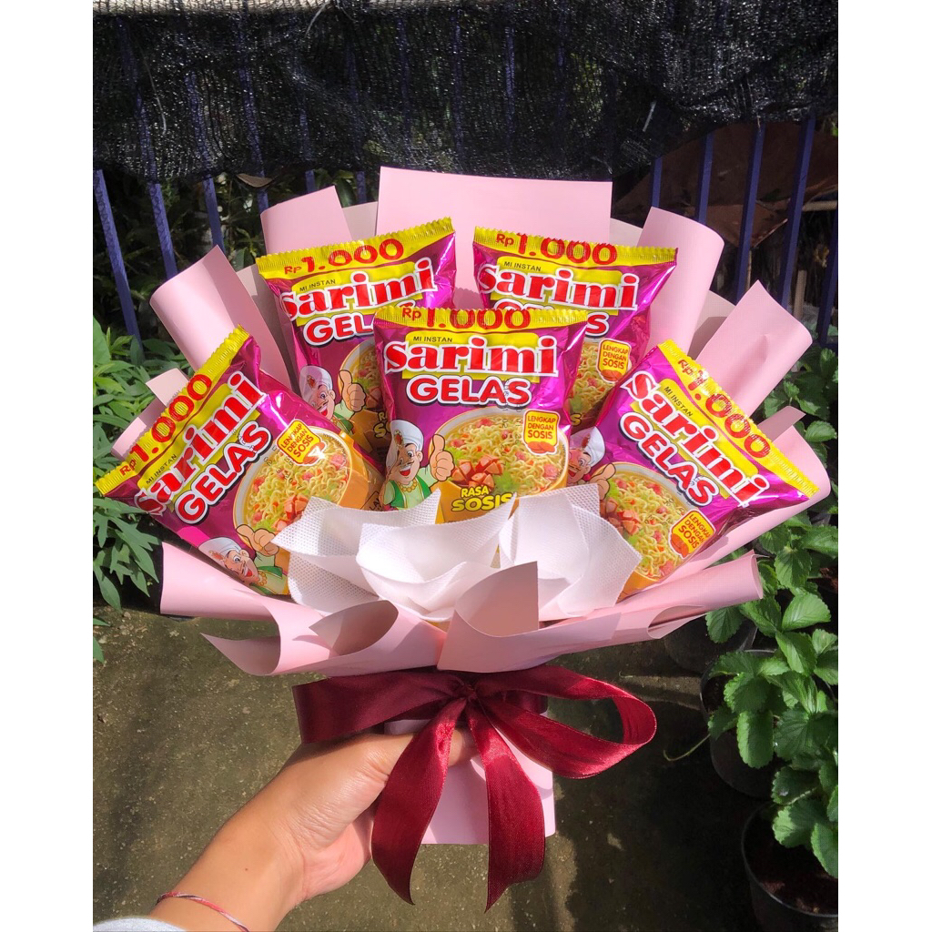 (Ready) Buket Snack/Mie, Buket Murah, Buket Aesthetic, Buket Snack