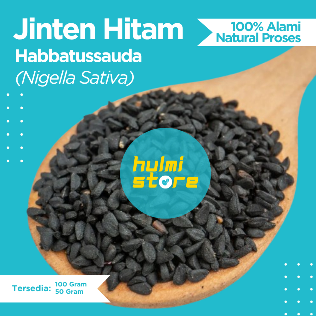 Biji Jinten Hitam Habbatussauda Asli Nigella Sativa
