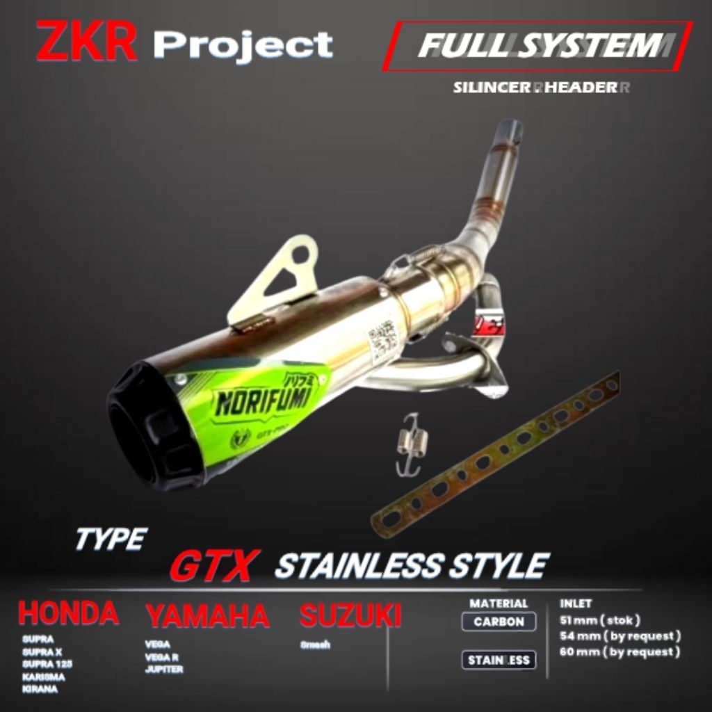 Knalpot norifumi gtx Knalpot racing NORIFUMI GTX Jupiter z. Vega r. Smash.DLL