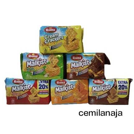 BISKUIT ROMA MALKIST BESAR KOREAN BBQ COKLAT / MERAH / CAPUCCINO / KEJU MANIS / ABON / COKLAT KELAPA