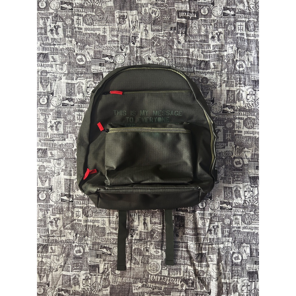 Utility Backpack Valiriane Olive Thanksinsomnia ( NEW )