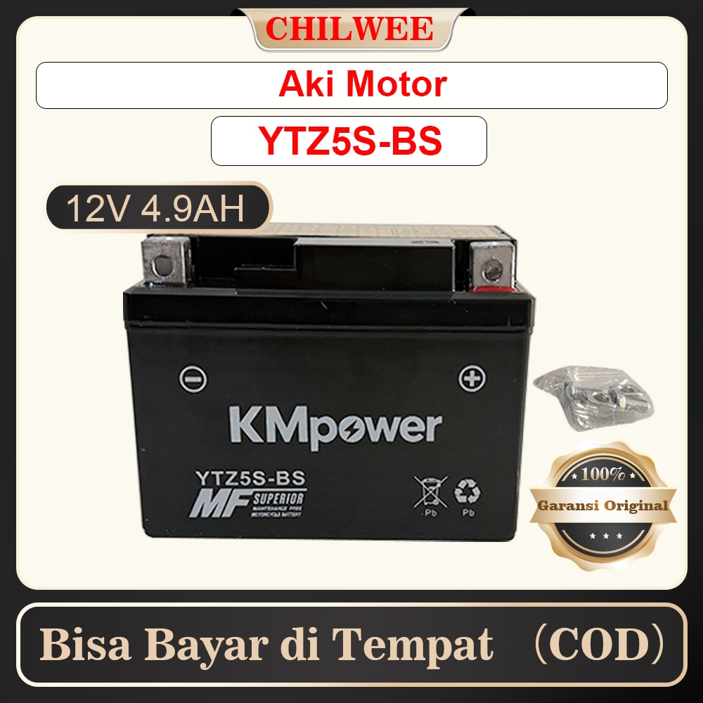 Aki/Battery Motor ATZ5S-BS 100% ORIGINAL