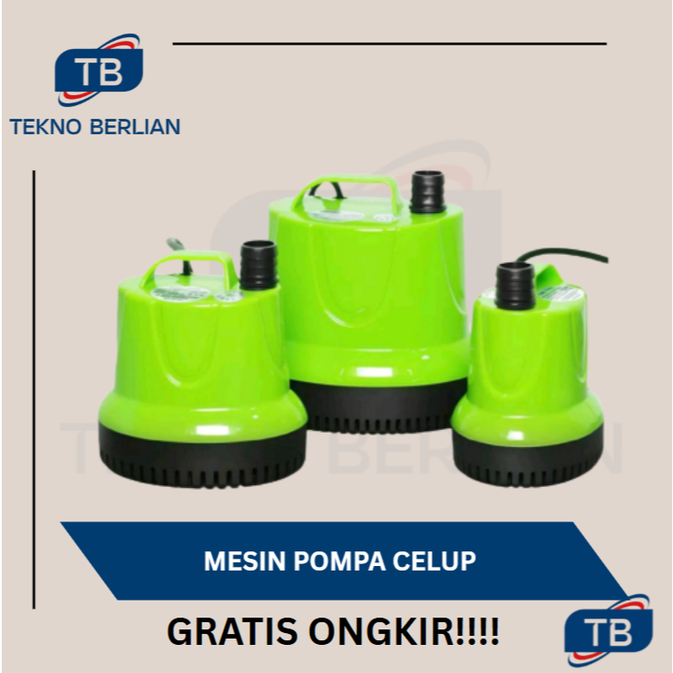 Mesin Pompa Air Celup Kolam Aquarium 25 50 80 Watt Submersible Pump Pompa Kolam Ikan 25Watt 50Watt 8