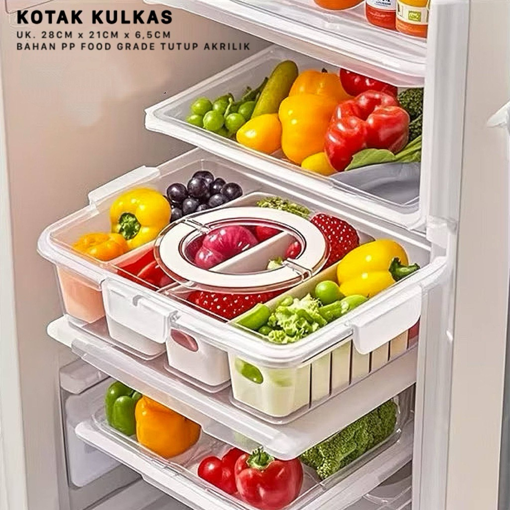WADAH PENYIMPANAN BUAH & SAYUR KULKAS / KOTAK KULKAS