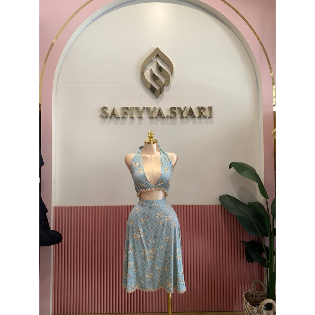 Allura Dress Motif | Baju Tidur Wanita l Lingerie By Safiyya Syari