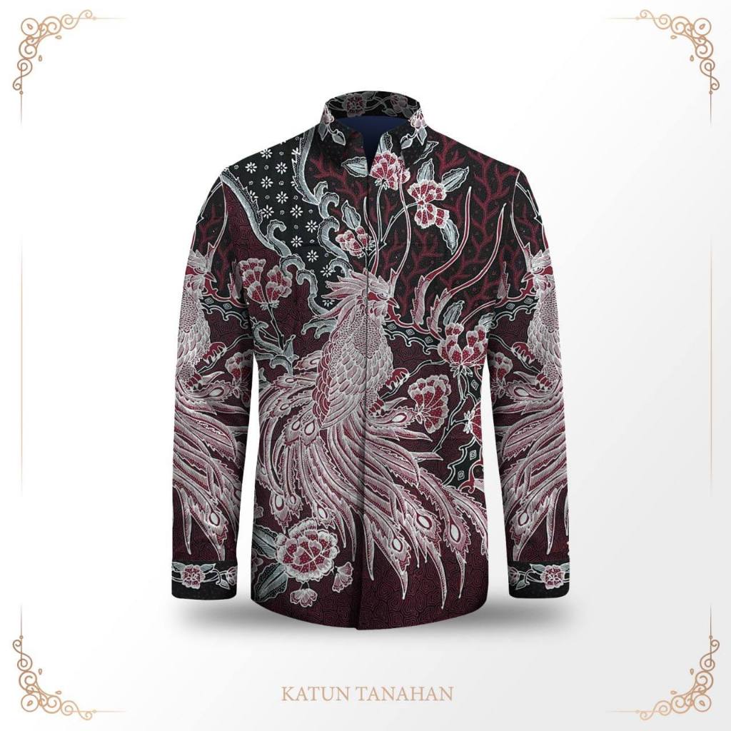 Kemeja pria lengan panjang batik tulis exclusive pola baju batik pria bahan katun premium batik tuli
