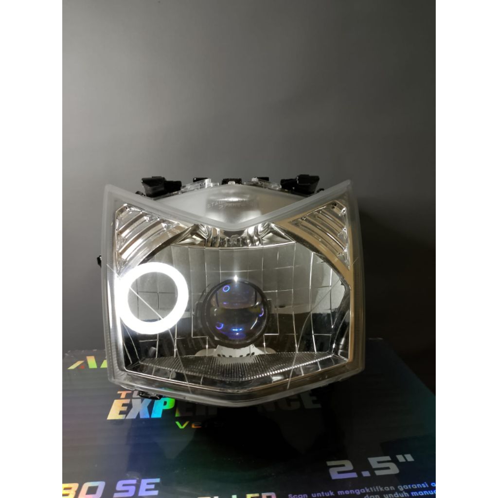 biled h4 icc by bullaea set headlamp beat fi 2013-2015 biled h4 icc custom headlamp beat fi fulset