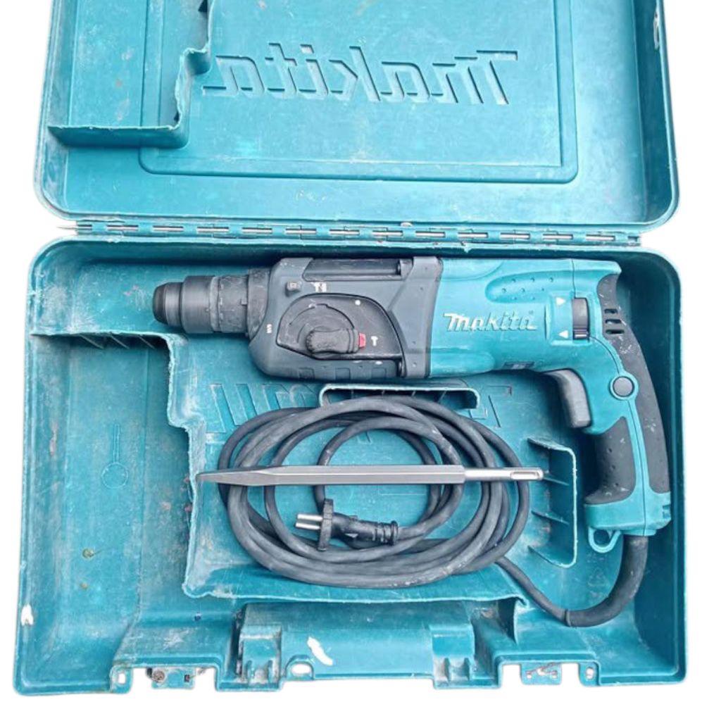 mesin bor bobok beton makita hr2470 3 pungsi sds drill rotary hammer bekas