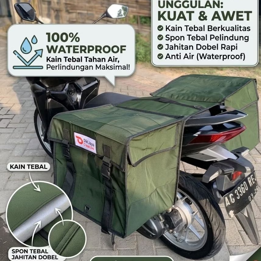 TAS OBROK KURIR KAIN TNI POLYESTER KUAT