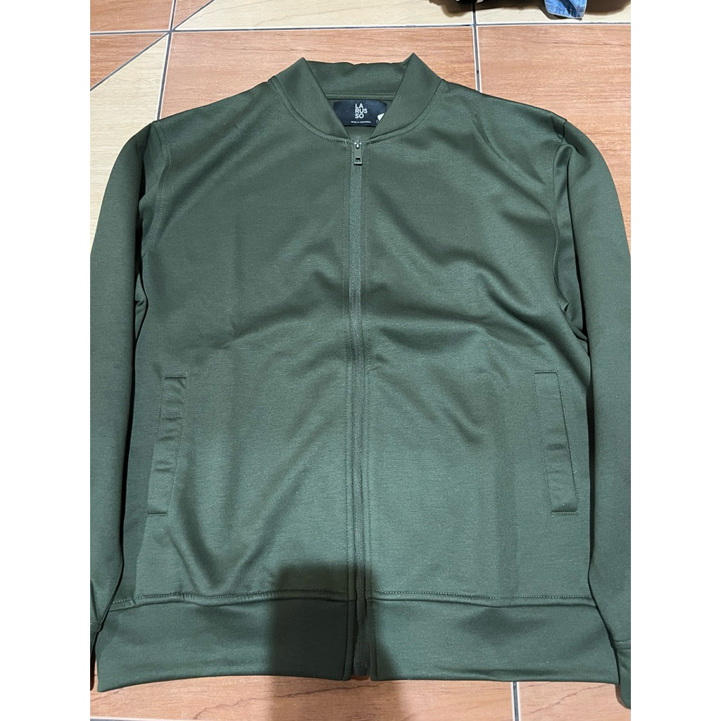 jaket larusso green army brand new flex bomber size L