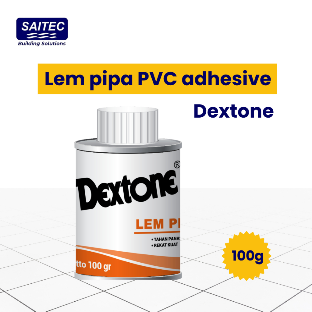 Dextone Lem Pipa PVC 100gr original 100% - Lem Paralon PVC