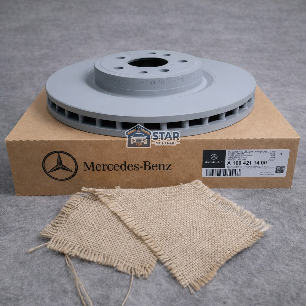 BRAKE DISC DEPAN PIRINGAN REM CAKRAM DEPAN MERCEDES W166 X166 W292 ML GL GLS GLE ORIGINAL A166421140