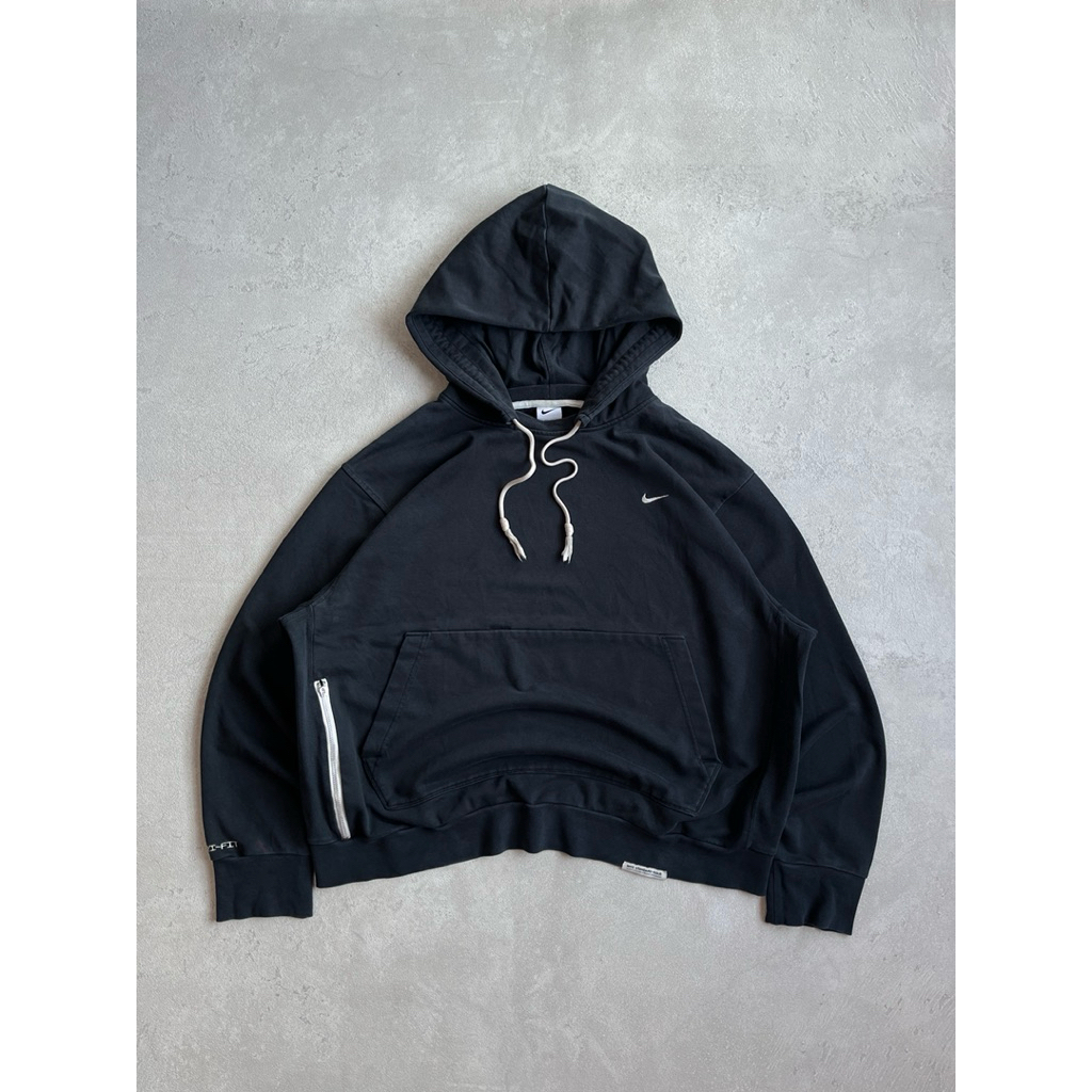 Nike Standard Issue Mini Swoosh Black Faded Hoodie
