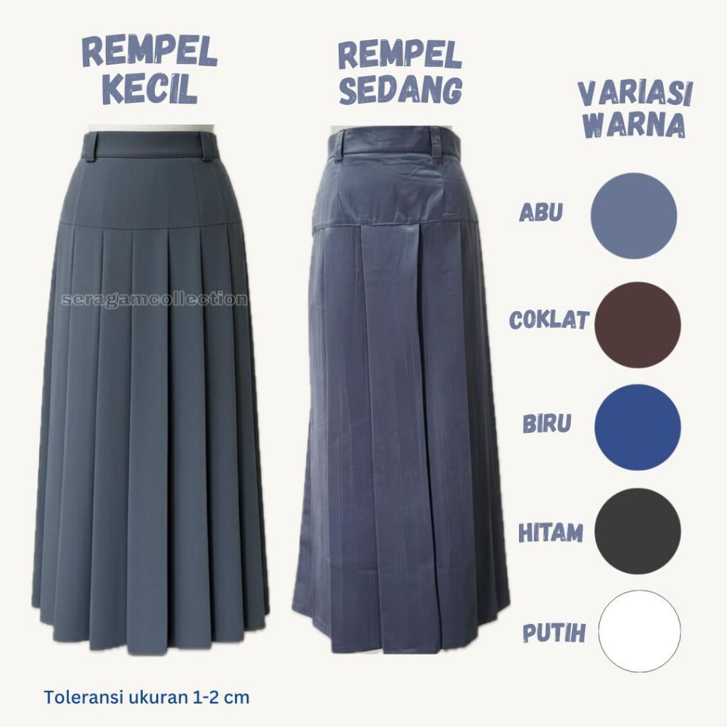 ROK SEKOLAH BAWAH PINGGANG/ROK BAPING/ROK BANDUNG SMA SMK SMP MTS