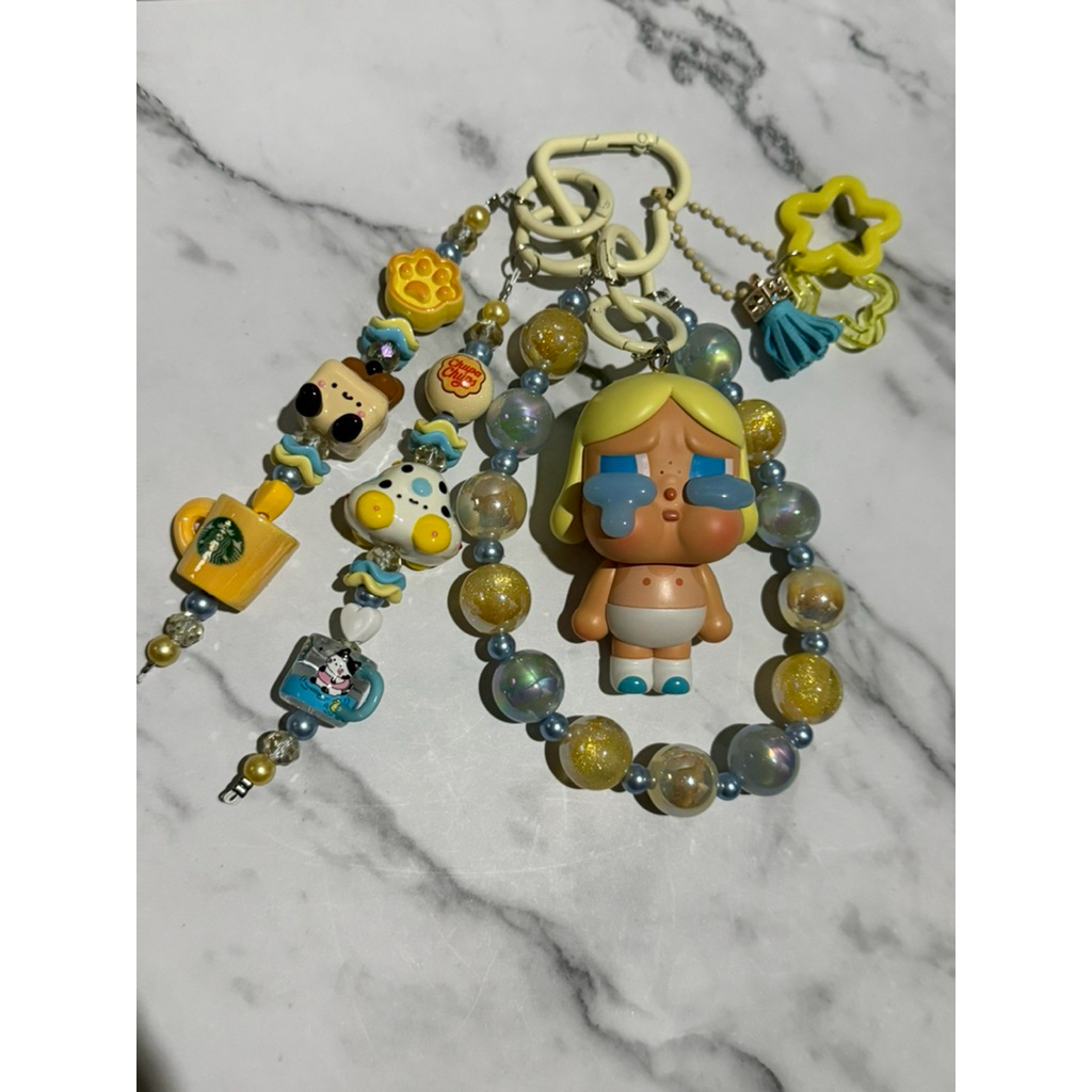 BAG CHARM / GANTUGAN TAS POP MART FIGURE CRY BABY CRYING AGAIN - BABY BLONDE