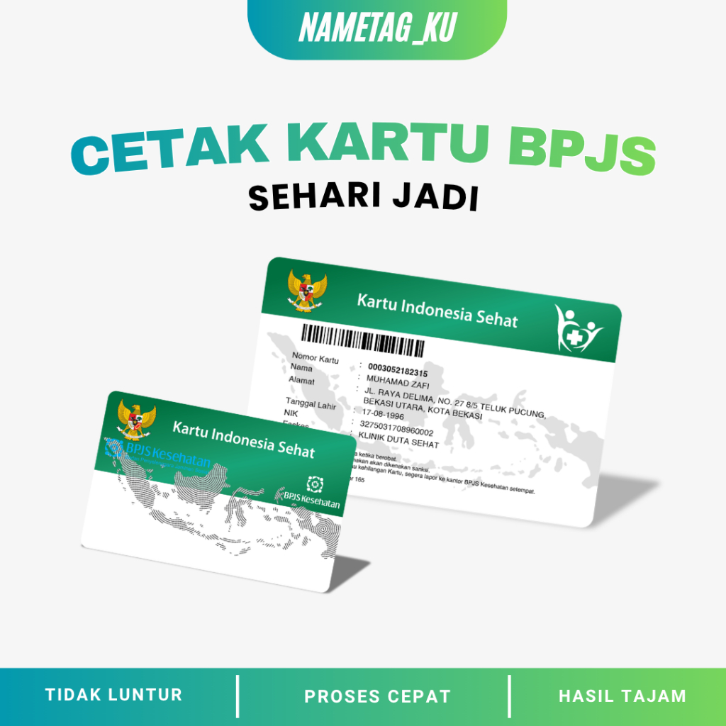 cetak id card / cetak kartu bpjs / cetak kartu card