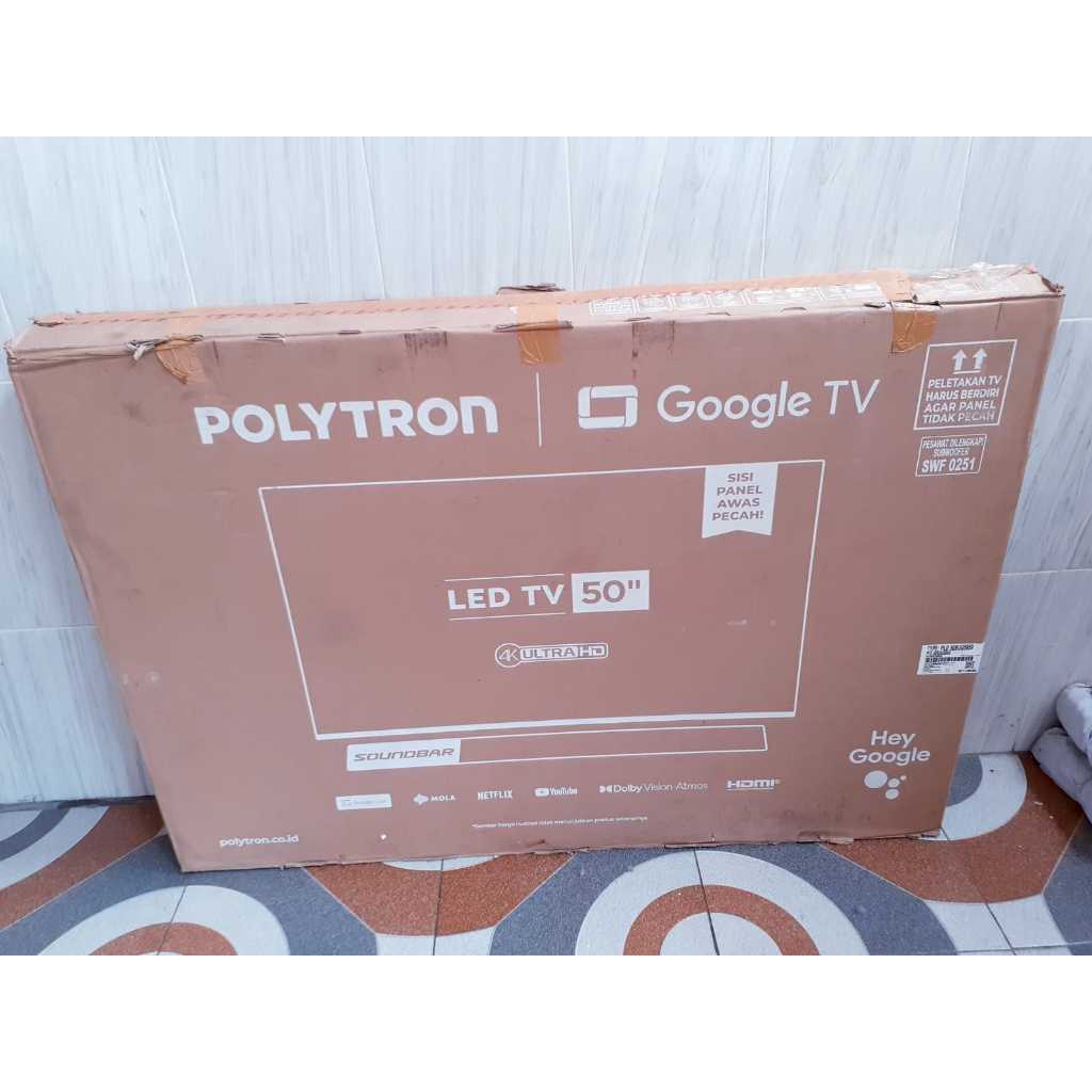 TV LED POLYTRON ANDROID 50IN UHD 4K DIGITAL TV NETFLIK YOUTUBE SOUNDBAR