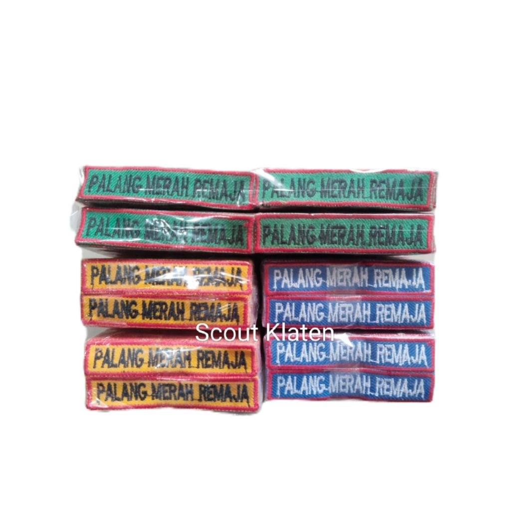 ATRIBUT PMR PALANG MERAH REMAJA PMR BORDIR