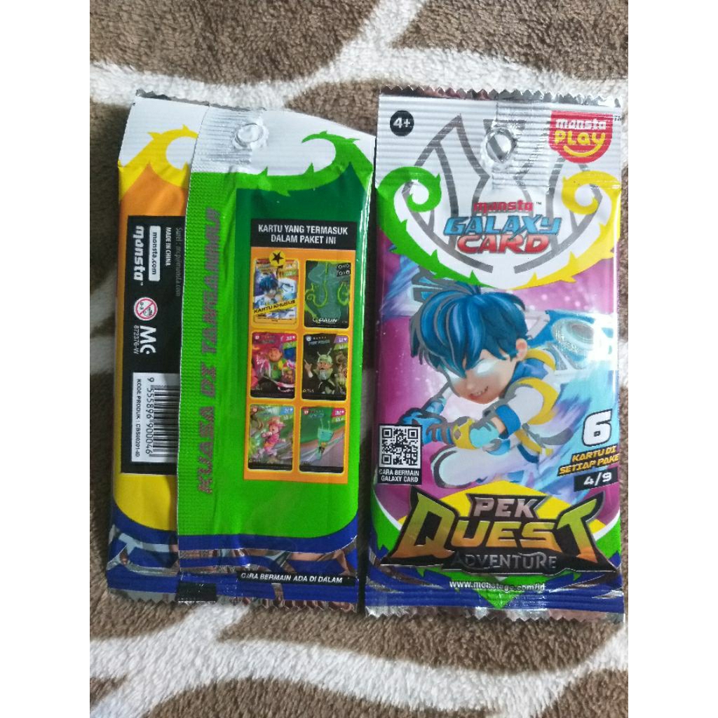 Pek Quest Adventure 4/9 Monsta Galaxy Card Boboiboy