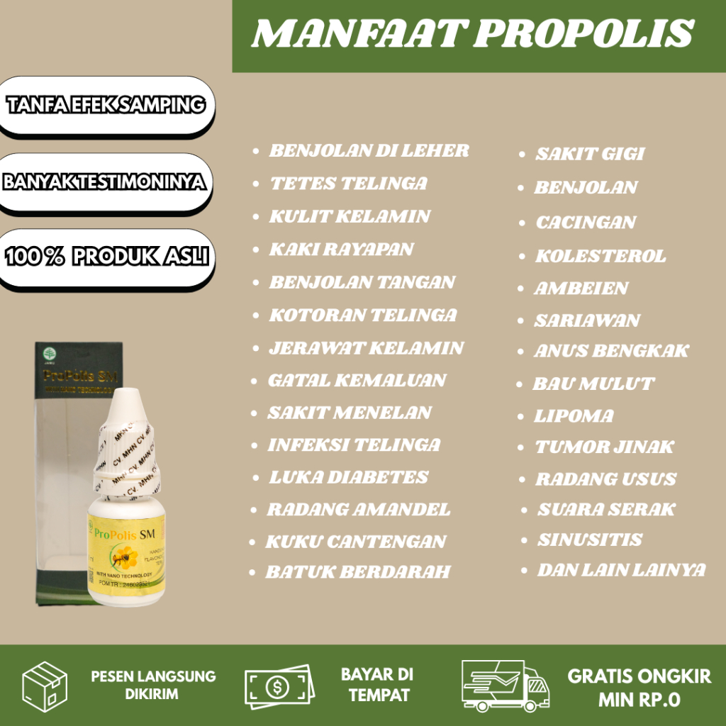 PROPOLIS SM OBAT Penghancur Benjolan Di Payudara Tumor Kista Kanker Infeksi Payudara Tumor Benjolan 