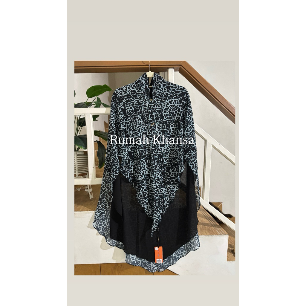 SALE New With Tag khimar printing SISESA black