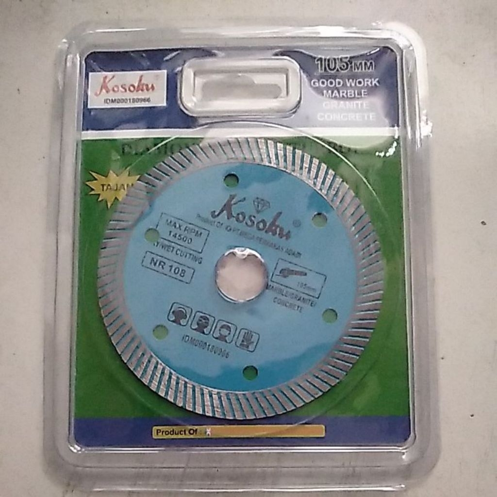 Mata Gerinda Potong Keramik 4" Inch TURBO/Pisau Potong Keramik Granit Marmer/Mata Pisau Potong Keram