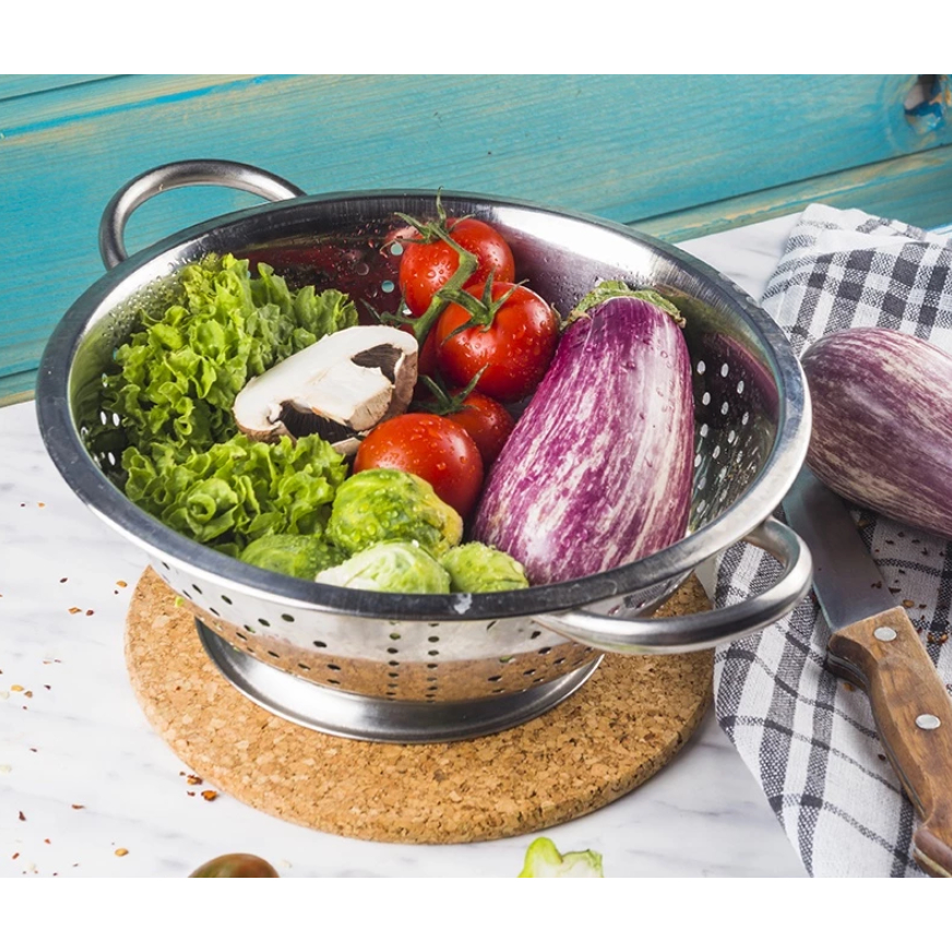 TERBARU Sangku Nasi / ceting nasi Stainless Steel 24 Cm ROSH / Tempat nasi Stainles Stell tanpa tutu