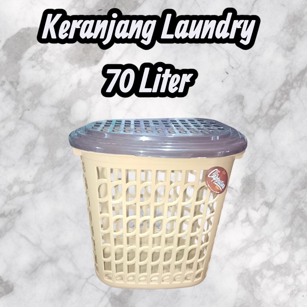 Keranjang Serbaguna + Tutup / Keranjang Pakaian / Keranjang Laundry