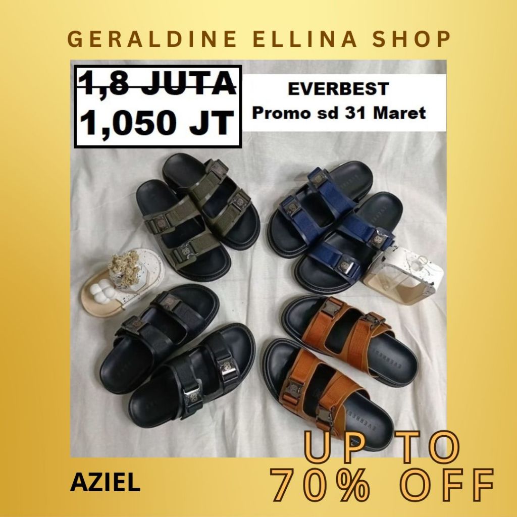 Sandal sendal EVERBEST pria original sale seri AZIEL