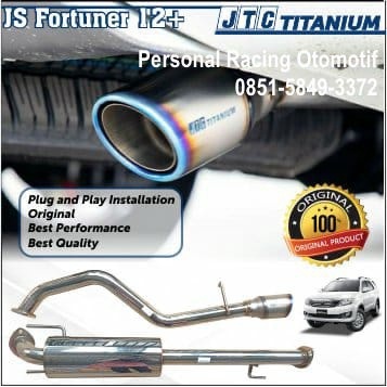 JTC Exhaust Muffler Titanium Tip Knalpot Fortuner VNT 12+ Titanium Tip