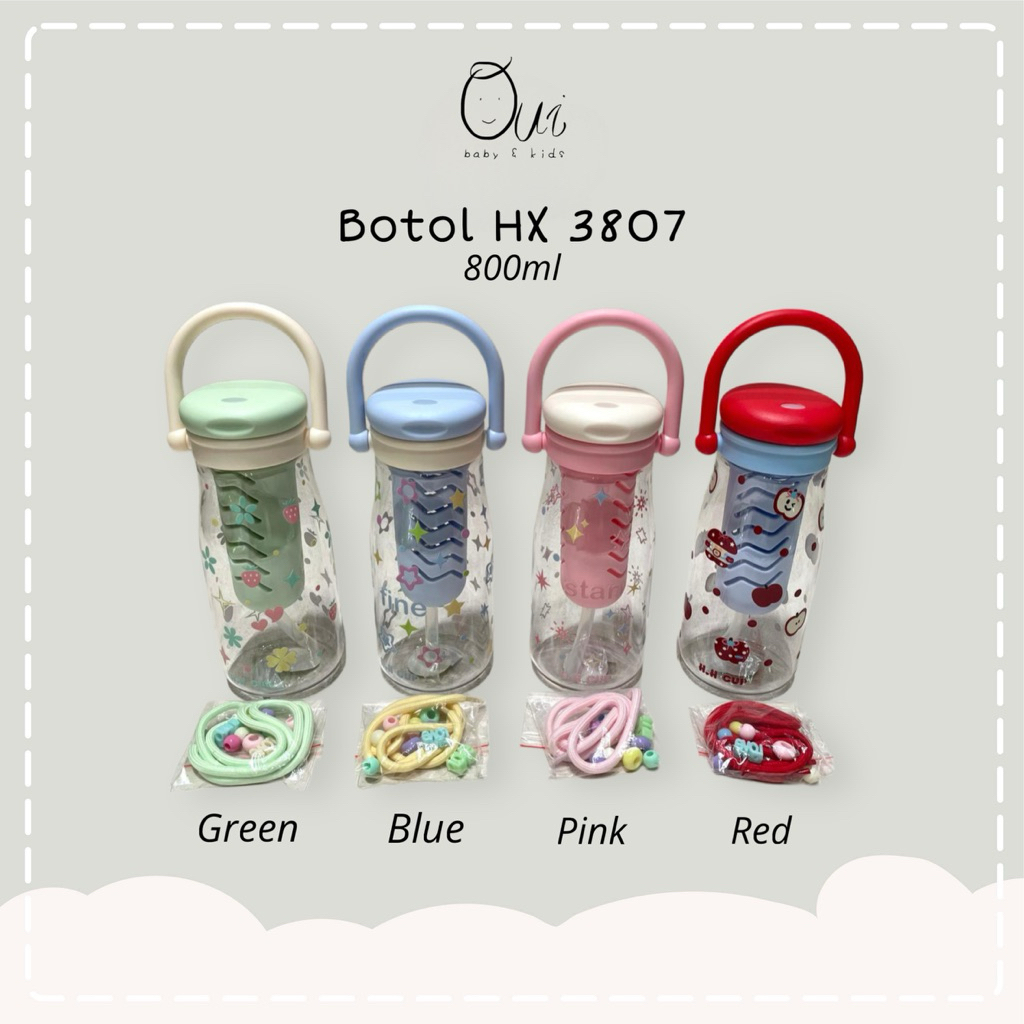 Botol minum anak/dewasa sedotan 800ml hx 3807